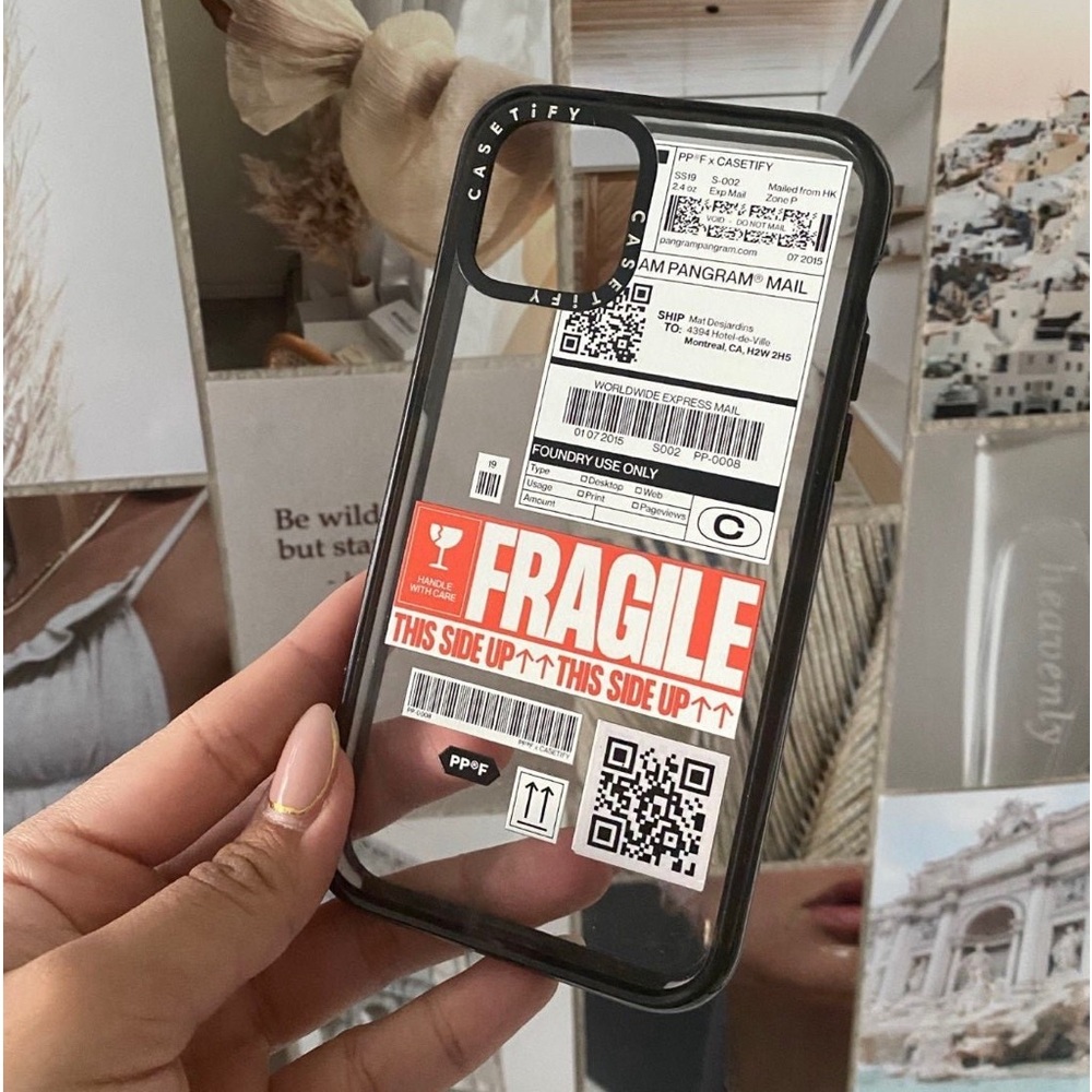 Casetify iPhone 11 Pro Case - shipping label - trendy phone case